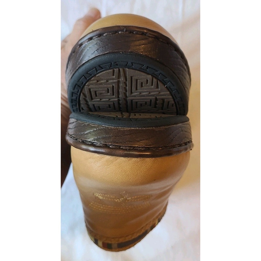 Durango Western Tan Leather Clogs Womens Shoes Slip On  8.5M RD3812 Head West - Picture 9 of 11